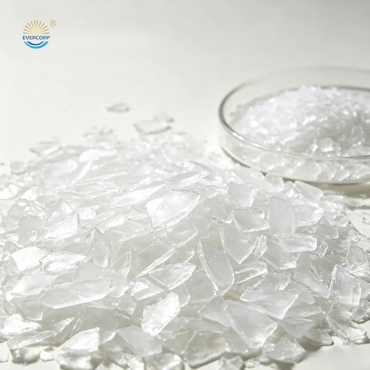 Macro photograph of VPEG 2400 polyether monomer, white‑off‑white flake physical appearance, solid content>98%. Macro photograph of VPEG 2400 polyether monomer, white‑off‑white flake physical appearance, solid content>98%.