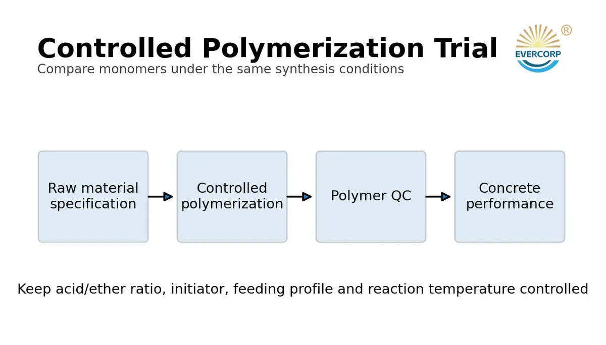 Laboratory comparison of VPEG HPEG and TPEG polymerization performance Laboratory comparison of VPEG HPEG and TPEG polymerization performance